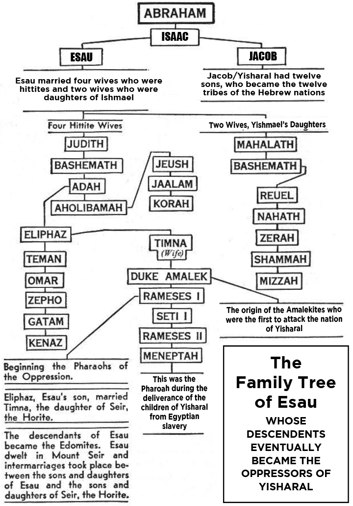 FAMILY TREE OF ESAU