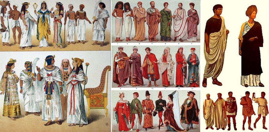 MEN & WOMEN'S FASHION IN ANCIENT TIMES