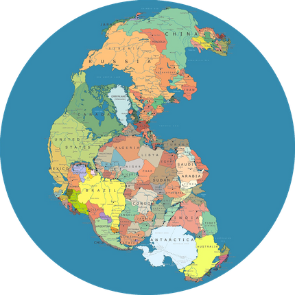 Earths Continents before the Flood (Google: Pangea)