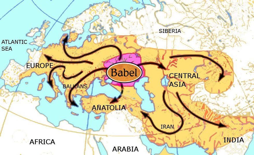 ON THE WATERS (OF MANY NATIONS) IDOLATRY SPREAD FROM BABEL INTO THE WHOLE WORLD !